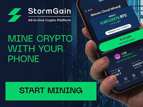 stormgain crypto miner for android